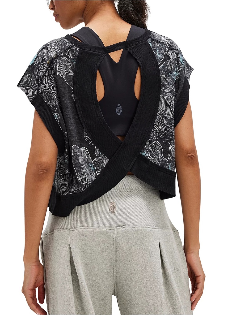 Medium FP Movement My Time Floral Tee Printed Burnout Tee Backless